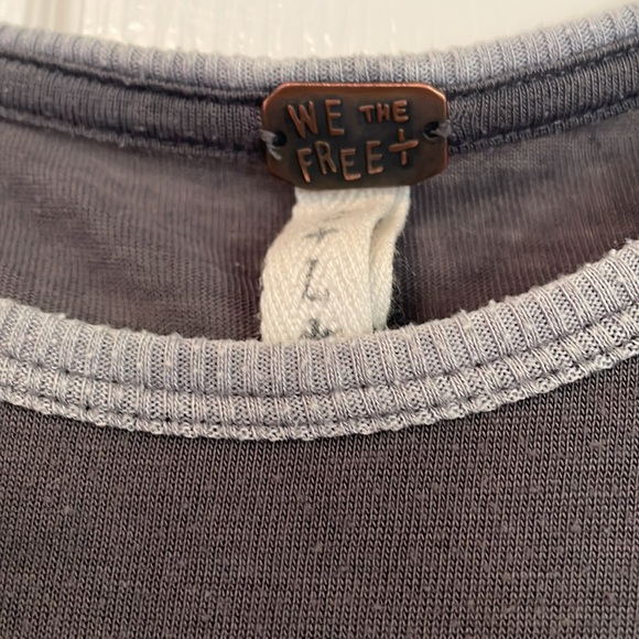 EUC We The Free/ FP Grey Camo Tee L - Picture 2 of 7